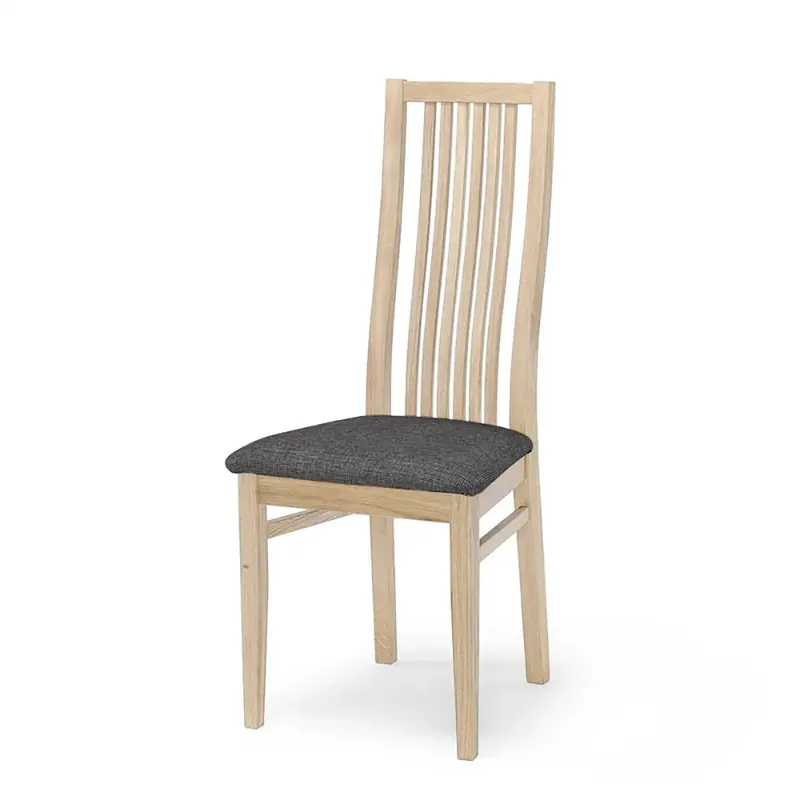 Allegro Matstol vitoljad ek m/ tyg sits 2-pack Endast idag